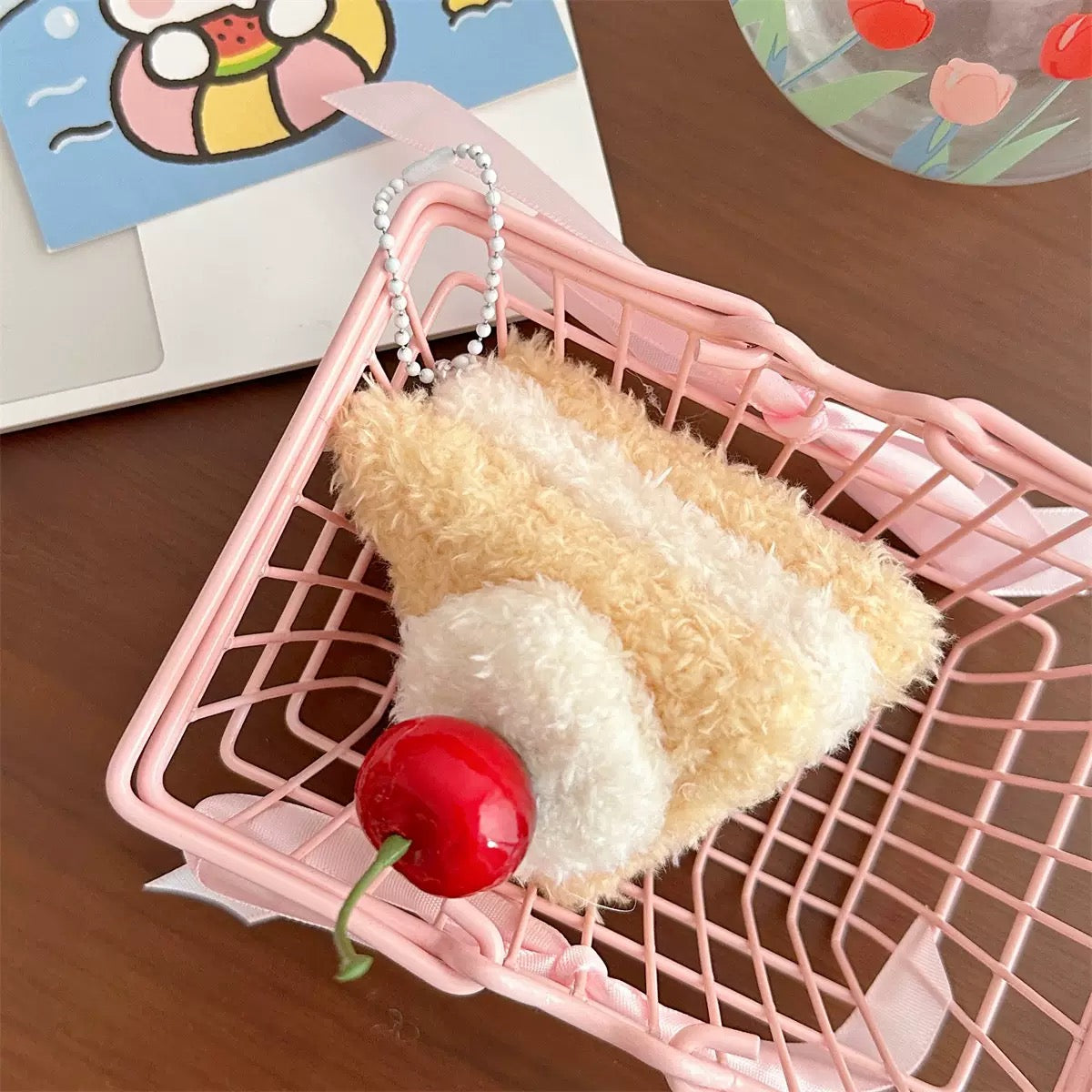 ケーキのキーホルダー